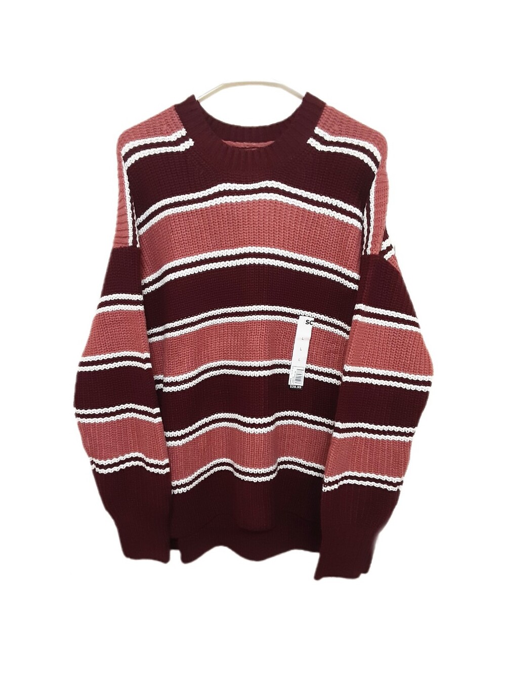 SO Striped Sweater Womens Large